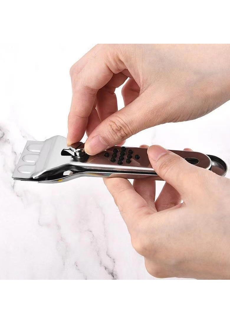 مكشطة تنظيف للموقد عدد 1، أداة كشط متعددة الاستخدامات بشفرة لموقد السيراميك والحث، مزيل زيت وأوساخ لتنظيف المطبخ والزجاج والبلاط والأسطح - Image 3